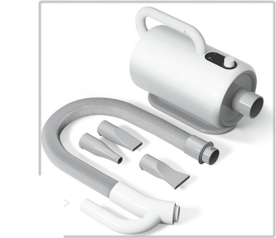 Complete view of Smart Pet Blower · Standard