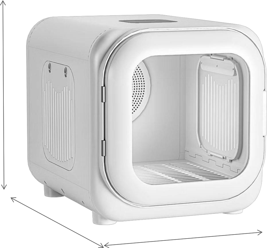 Complete view of Smart Pet Drying Box